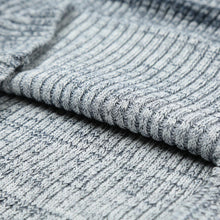 Women Knitted Striped Dress Bodycon Half Sleeve Ribbed Stretchy Long Sweater Jumper Dress Dark Blue Ladies Fall Dress SM6