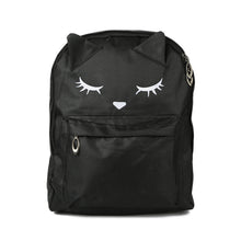 Women Backpack Cat Embroidery Footprint Large Capacity Zipper Adjustable Strap Laptop Bag Casual Teenage Girls School Travel Bag SM6