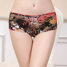 Women Bikini Bottom Brief Pants Boyshorts Briefs Floral Lace Underwear SM6