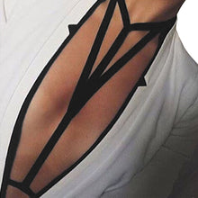 Women Black Harness Sexy Lingerie Spandex Harajuku Chest Harness Cage Bra Pastel Gothic Cutout Bondage Bandage Harness Bralette SM6