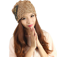 Women Braided Baggy Bowknot Beanie Knit Beret Slouchy Ski Cap SkullSM6
