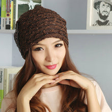 Women Braided Baggy Bowknot Beanie Knit Beret Slouchy Ski Cap SkullSM6