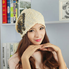 Women Braided Baggy Bowknot Beanie Knit Beret Slouchy Ski Cap SkullSM6