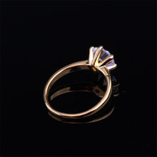 Women Charm Noble Simulated Diamond Wedding Rings Luxury Crystal Finger Rings Silver Gold color SM6