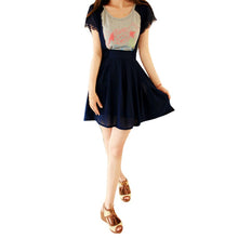 Women Chiffon Flared Skirt With Suspenders Braces Pastel Elastic Waist Solid Skirts New SM6