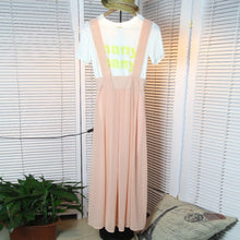 Women Chiffon Flared Skirt With Suspenders Braces Pastel Elastic Waist Solid Skirts New SM6