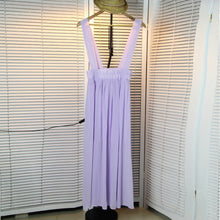Women Chiffon Flared Skirt With Suspenders Braces Pastel Elastic Waist Solid Skirts New SM6