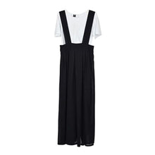 Women Chiffon Flared Skirt With Suspenders Braces Pastel Elastic Waist Solid Skirts New SM6