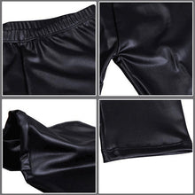 Women Faux Leather Fleece Legging Women Leggings Velvet Thicken Fur Warm Fitness Pant SM6