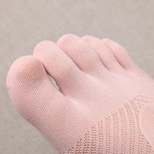 Women Low Cut Five Finger Toe Socks Invisible Socks Sock Slippers Shallow Mouth Sock Solid Color Lace Antiskid SM6