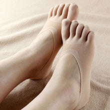 Women Low Cut Five Finger Toe Socks Invisible Socks Sock Slippers Shallow Mouth Sock Solid Color Lace Antiskid SM6