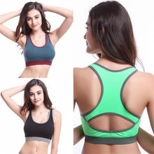 Women Fitness Stretch Workout Tank Tops Bras Racerback Padded S BraSM6