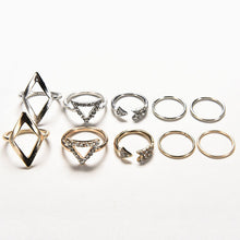 Women Geometry Anchor Stacking Finger Knuckle Middle Finger Rings Set Women Jewelry Silver Gold Colors 5pc Punk Rings SM6