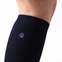 Women Girl College Stretch Knee Embroidery Crew Cotton Socks P1 SM6