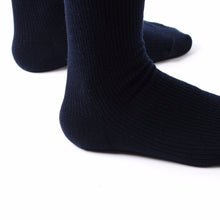Women Girl College Stretch Knee Embroidery Crew Cotton Socks P1 SM6