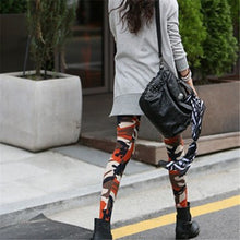 Women Girl Slim Camo Army Camouflage Skinny Pencil Pants Leggings SM6