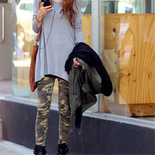 Women Girl Slim Camo Army Camouflage Skinny Pencil Pants Leggings SM6