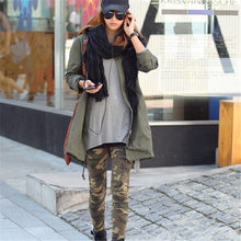 Women Girl Slim Camo Army Camouflage Skinny Pencil Pants Leggings SM6
