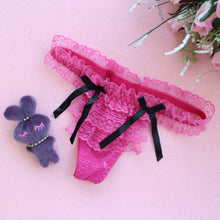 Women Girls Sexy Lace Reffuled Briefs Bow Underwear Panties Thongs G-stringsSM6