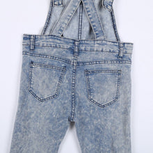 Women Girls Washed Jeans Denim Casual Hole Loose Jumpsuit Romper Overall Pants SM6