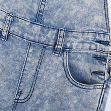 Women Girls Washed Jeans Denim Casual Hole Loose Jumpsuit Romper Overall Pants SM6