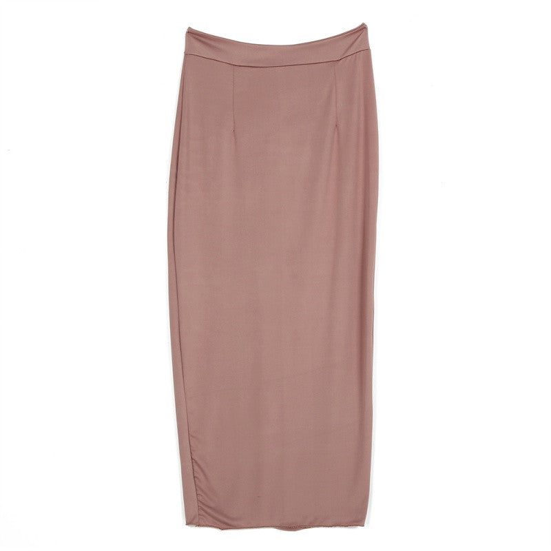 Women High Waist Office Pencil Skirt Straight Calf Length Midi Skirt Bodycon SM6