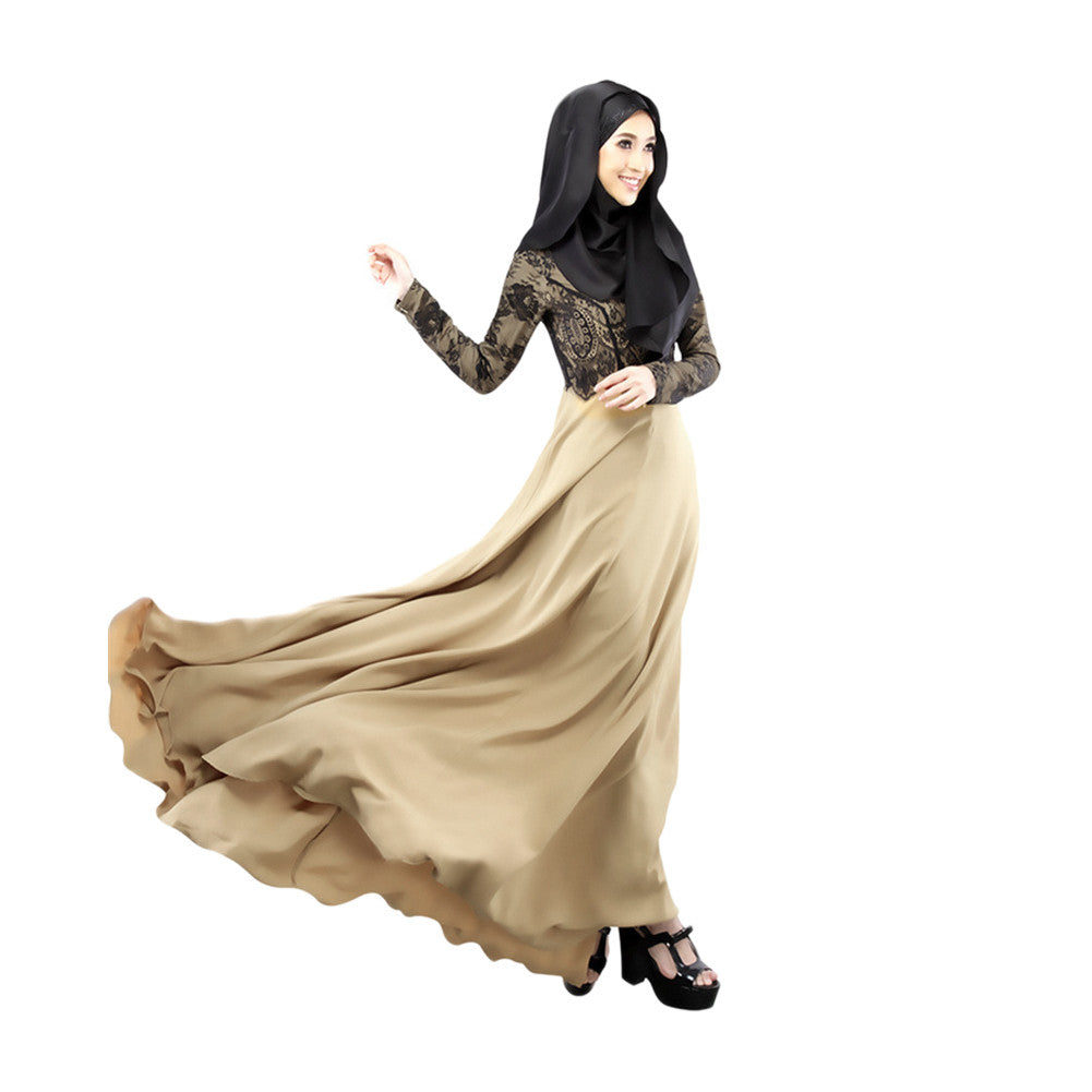 Women Islamic Clothing Long Dubai Jalabiya Dress Moroccan Kaftan