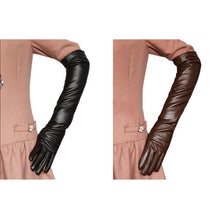 Women Ladies Opera Evening Party Gloves Faux Leather PU Over Elbow Long Glove 7 Colors PY6 SM6