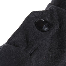 Women Lapel Windbreaker Double Breasted Long Parka Woolen Coat Trench Outwear Work JacketSM6