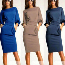 Women Long Sleeve Bodycon Dress Clubwear Formal Evening OL Mini DressesSM6
