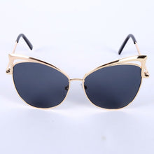 Women Metal Frame Sexy Cat Eye Sunglasses Coating Vintage Sun Glasses Oculos de grau Femininos UV400 LY6 SM6