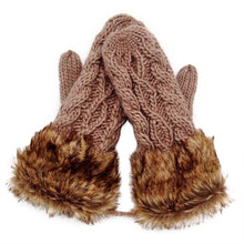 Women Ragwool Rag Wool Gloves Hang Neck Mittens Knitted Warm Fur Glove 11 Colors P6Y SM6
