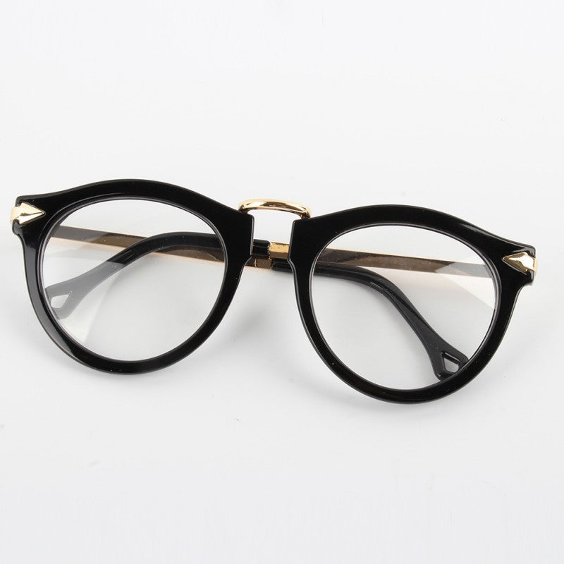 Women Retro Eyeglass Frame Round Clear Lens Arrow Designer Optical Glasses Eyewear PY6 SM6