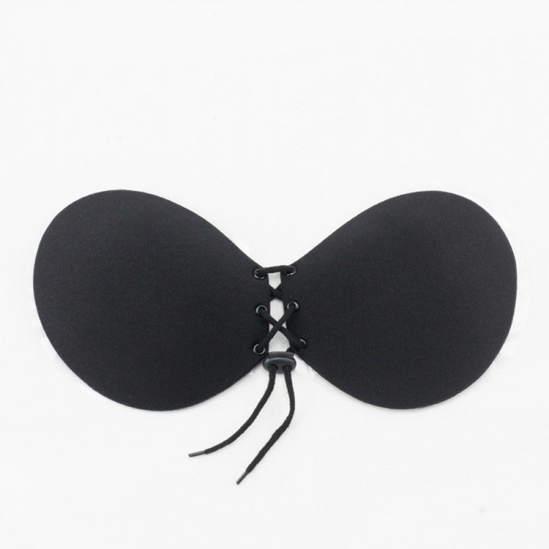 Women Self Adhesive Strapless Bandage Stick Gel Silicone Push Up Invisible Bra 2 Colors SM6