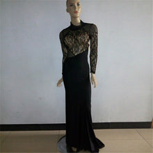 Women Sexy Lined Long Sleeve Dress Backless Party Evening Elegant Ladies Fomal Gown Ball DressSM6