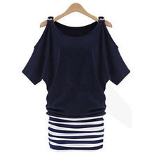 Women Sexy Striped Bodycon Casual Cocktail Party Mini Dress DressesSM6