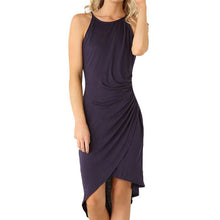 Women Sling Bodycon Dress Casual O-Neck Clothing Sexy Solid Tank Dresses SM6