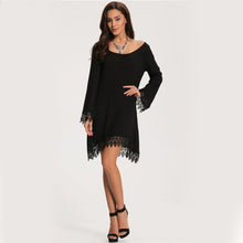 Women Soft Tassel Boho Long Sleeve Loose Dress Casual Jumper Party Mini Dresses SM6