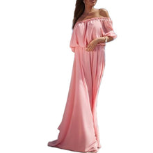 Women Beach Dresses Boho Evening Party Off Shoulder Long Maxi Dress Vestidos SM6
