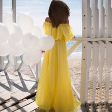 Women Beach Dresses Boho Evening Party Off Shoulder Long Maxi Dress Vestidos SM6