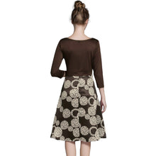 Women Dress Plus Size Clothing Geometric Print Robe Retro Swing Casual Vintage Rockabilly Dresses Vestidos M-XXXL SM6