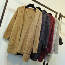 Women Sweater Jumper Coat Jacket Knitted Knitwear Outerwear Lady Warm Cardigan SM6