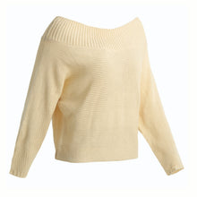 Women Sweaters And Pullovers Knitted Solid Long Batwing Sleeve Loose Warm Pullover Tops Knitwear Beige Pull  SM6