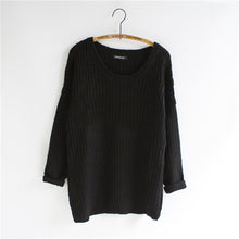 Women Warm Casual Round Neck Long Sleeve Knitted Sweater Loose Knitwear Pullovers SM6