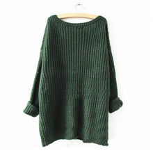 Women Warm Casual Round Neck Long Sleeve Knitted Sweater Loose Knitwear Pullovers SM6