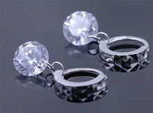 Women Water drop teardrop Earring Crystal zircon eardrop ear pendant gift long imitation diamond Stud Earrings SM6