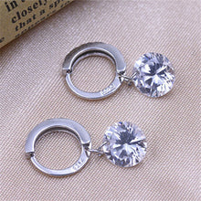 Women Water drop teardrop Earring Crystal zircon eardrop ear pendant gift long imitation diamond Stud Earrings SM6