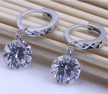 Women Water drop teardrop Earring Crystal zircon eardrop ear pendant gift long imitation diamond Stud Earrings SM6