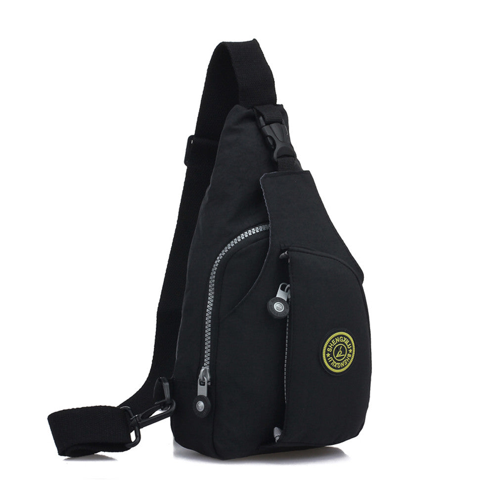 Women Waterproof Nylon Shoulder Bag Zipper Solid Color Durable Casual Travel Crossbody Bag Durable Teenage Girls Shoulder Bag SM6