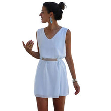 Women's Evening Party Bodycon Mini Dress White Dress Shirt DressesSM6